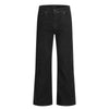 Men's Raw Denim Flare Straight Pants Clean Fit Minimal Street