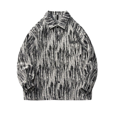 Oversize Streetwear Colorful Yarn Washed Denim Jacket