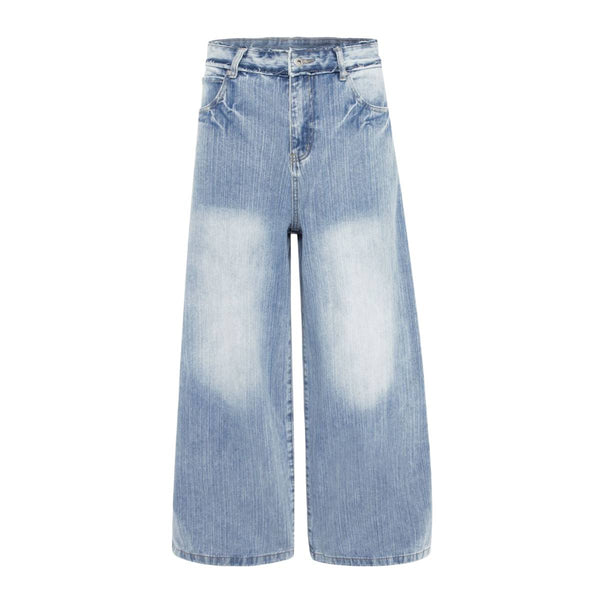 Vintage Washed Distressed Baggy Denim Jeans