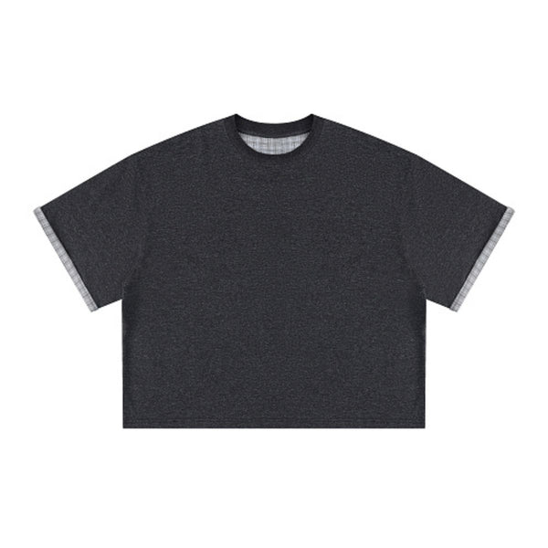 Oversized Cotton Crew Neck Tee 250G