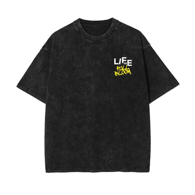Life In Full Bloom Streetwear Graphic Tee-INNBLAC