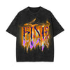 Fine Streetwear Acid Style Graphic Tee-INNBLAC