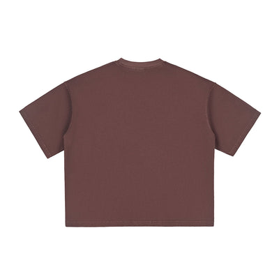 Washed Cotton Boxy T Shirt 260gsm