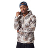 Vintage Streetwear Leopard Pattern Relaxed Fit Zip Hoodie