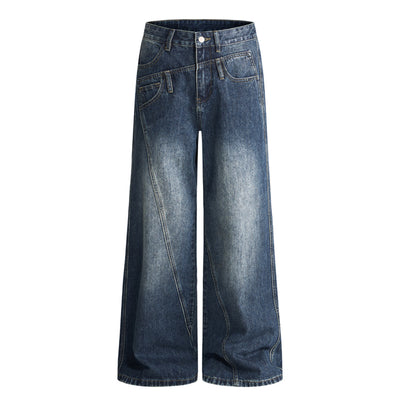 Light Wash High Waist Relaxed Wide Leg Jeans