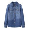 Women's Retro Casual Loose Lapel Shirt