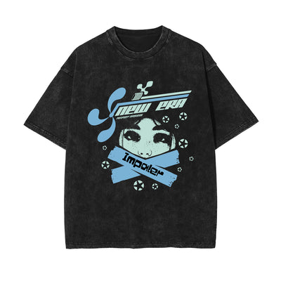 New Era Y2K Graphic Tee-INNBLAC
