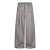 Quiet Luxury Pleated Straight-Leg Trousers