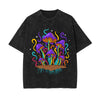 Neon Mushroom Stone Wash Graphic Tee-INNBLAC