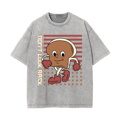 Don't Look Back Graphic Washed Tee-INNBLAC