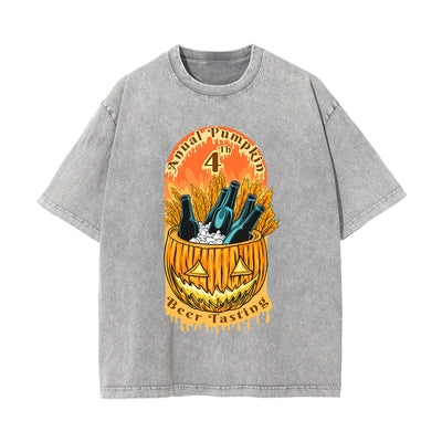Annual Pumpkin Beer Tasting Graphic Tee-INNBLAC