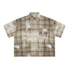Heavyweight Distressed Plaid Box Polo Shirt 7.0oz