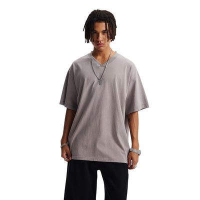 Batik Vintage Washed V-Neck T-Shirt 250gsm