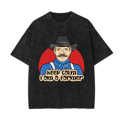 Keep Calm I Am A Farmer Graphic Tee-INNBLAC