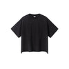 Distressed Raw Hem Boxy Cotton T-Shirt