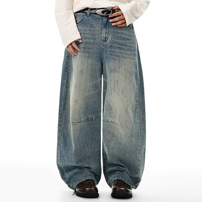 Wide-Leg Baggy Retro Jeans