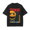 Toxic Graphic Stone Wash Tee-INNBLAC