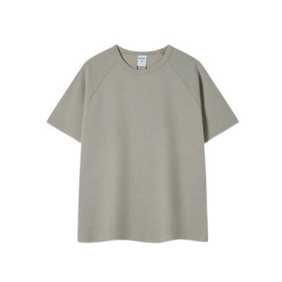 Heavyweight Ladder Cotton Raglan Sleeve Textured Oversized T-Shirt