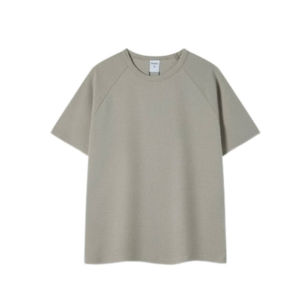 Heavyweight Ladder Cotton Raglan Sleeve Textured Oversized T-Shirt