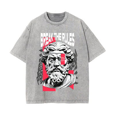 Break The Rules Streetwear Graphic Tee-INNBLAC