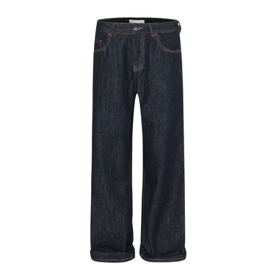 Vintage Washed Relaxed Straight-Leg Jeans