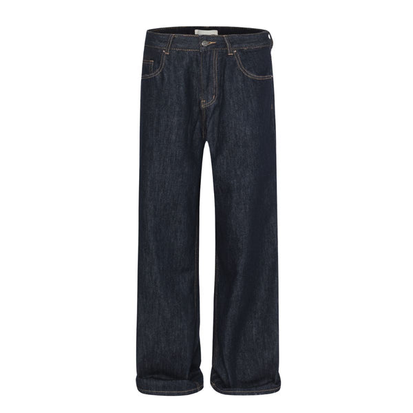 Vintage Washed Relaxed Straight-Leg Jeans