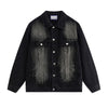 Stand-collar Washed Vintage Loose Denim Jacket