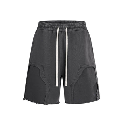 Heavyweight Vintage Wash Ripped Pocket Shorts