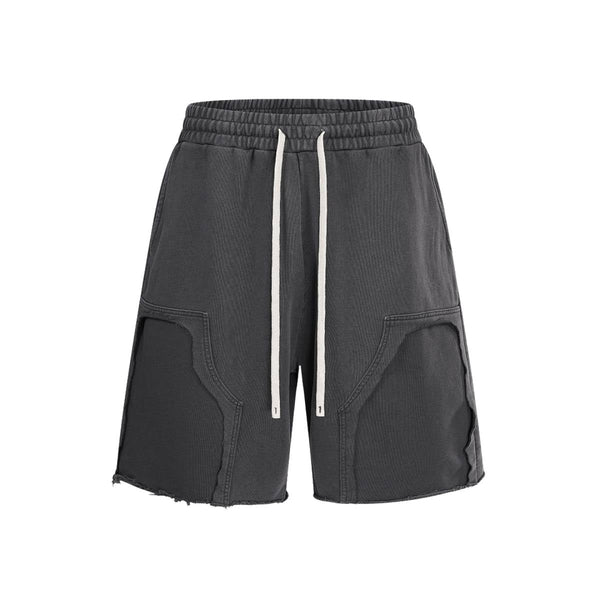 Heavyweight Vintage Wash Ripped Pocket Shorts
