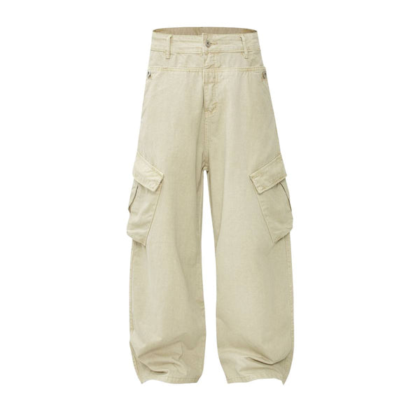Minimalist Spliced Relaxed Athletic Pants