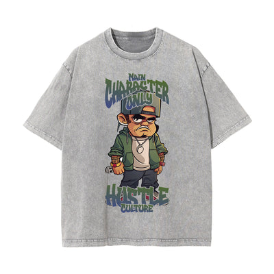 Main Character Only Hustle Culture Tee-INNBLAC