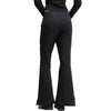 Women's Pleated Flared Plush Trousers