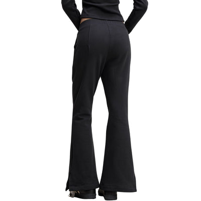 Women's Pleated Flared Plush Trousers