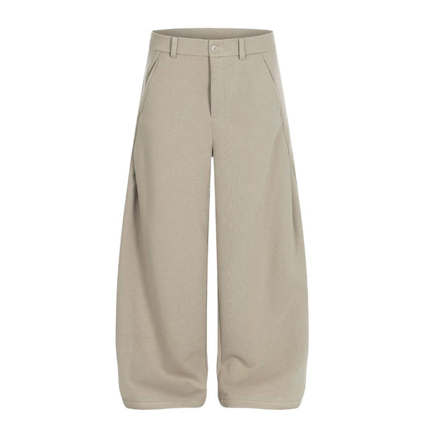 High-End Minimalist Pleated Loose Fit Wide-Leg Pants