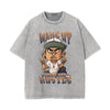Wake Up Pray And Hustle Graphic Washed Tee-INNBLAC