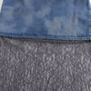 Lace Patchwork Denim Maxi Dress