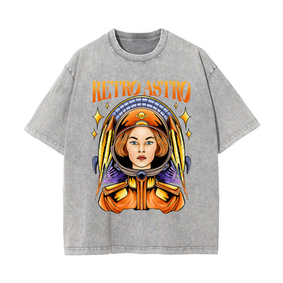 Retro Astro Washed Graphic Tee-INNBLAC