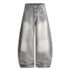 Vintage Gray Distressed High Waist Jeans