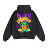 My Pet Dinosaur Graffiti Cartoon Double Slider Zip Hoodie-INNBLAC