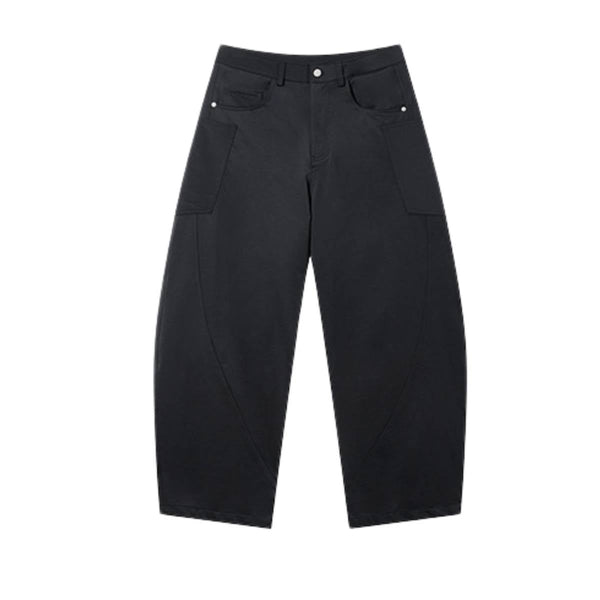 Solid Multi-Pocket Relaxed Workwear Cargo Pants