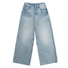 Light Wash Ghost Claw Baggy Wide Leg Denim Jeans