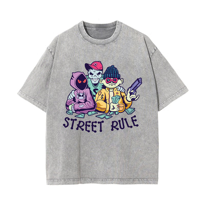 Street Rule Street Culture Graphic Tee-INNBLAC