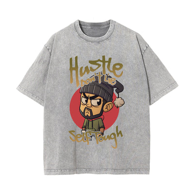 Hustle Don't Lie Self Tough Graphic Tee-INNBLAC