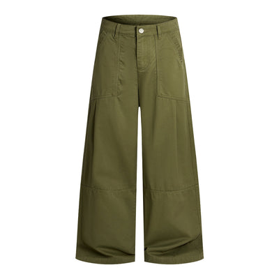 Baggy Wide-Leg Relaxed Utility Cargo Pants