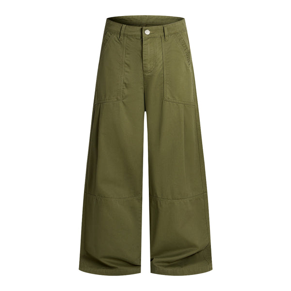 Baggy Wide-Leg Relaxed Utility Cargo Pants