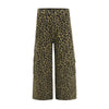 Leopard Print Patchwork Relaxed Wide-Leg Lounge Pants