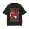 Japanese Samurai Graphic Washed Tee-INNBLAC