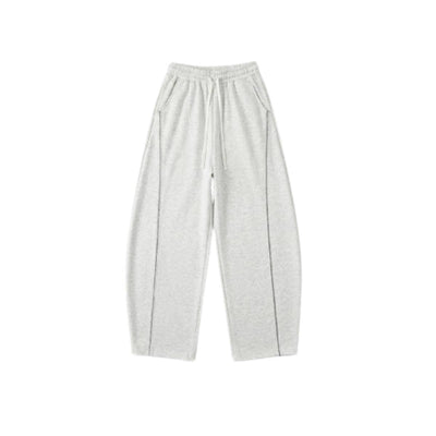 Colorblock Seam Detail Curved Leg Pants