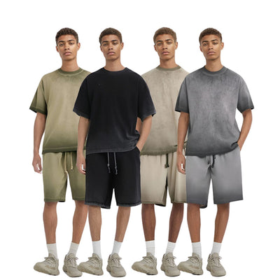 Vintage Washed Relaxed Fit Cargo Shorts