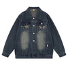 Retro Hip-hop Street Washed Denim Jacket